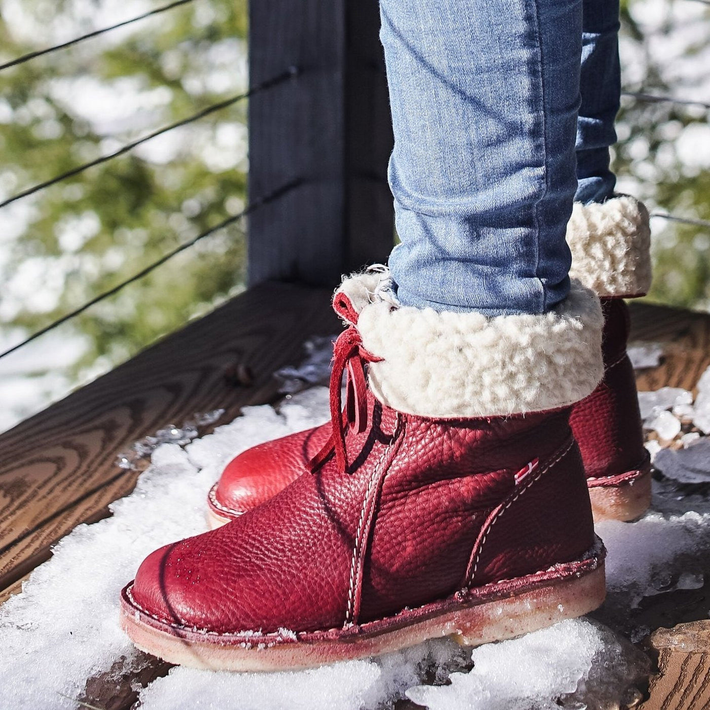 Kaia | Waterproof Leather Boots with Wool Lining