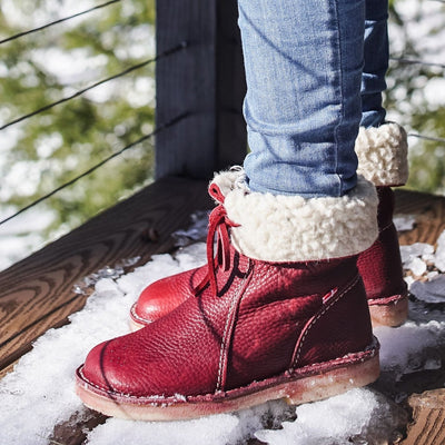 Kaia | Waterproof Leather Boots with Wool Lining