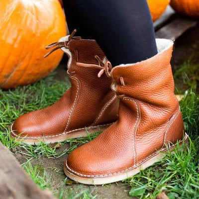 Kaia | Waterproof Leather Boots with Wool Lining