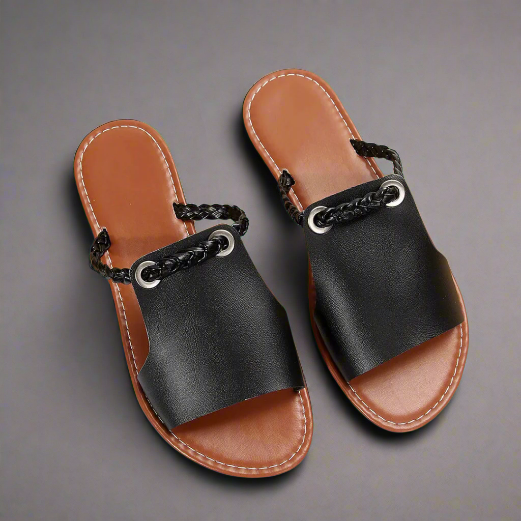 Katelina | Flat slippers made from high-quality materials