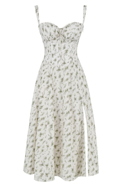 Oakley - Elegant French Style Belted Strap Dress