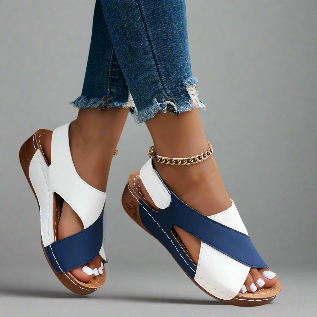 Alwine | Elegant Wedge Sandals Made from Premium Materials