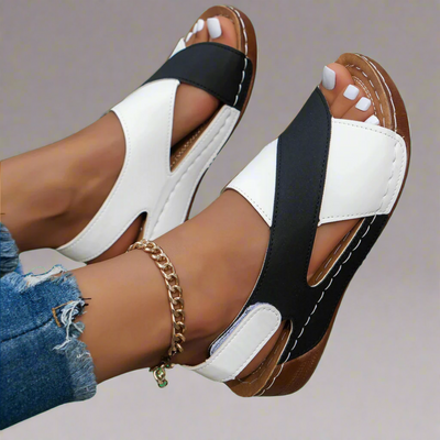 Alwine | Elegant Wedge Sandals Made from Premium Materials