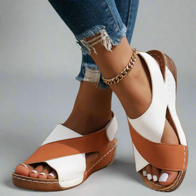 Alwine | Elegant Wedge Sandals Made from Premium Materials