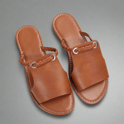 Katelina | Flat slippers made from high-quality materials
