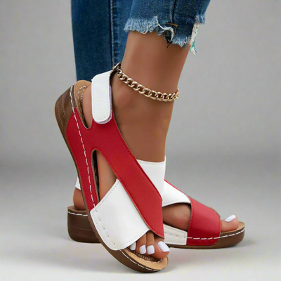 Alwine | Elegant Wedge Sandals Made from Premium Materials