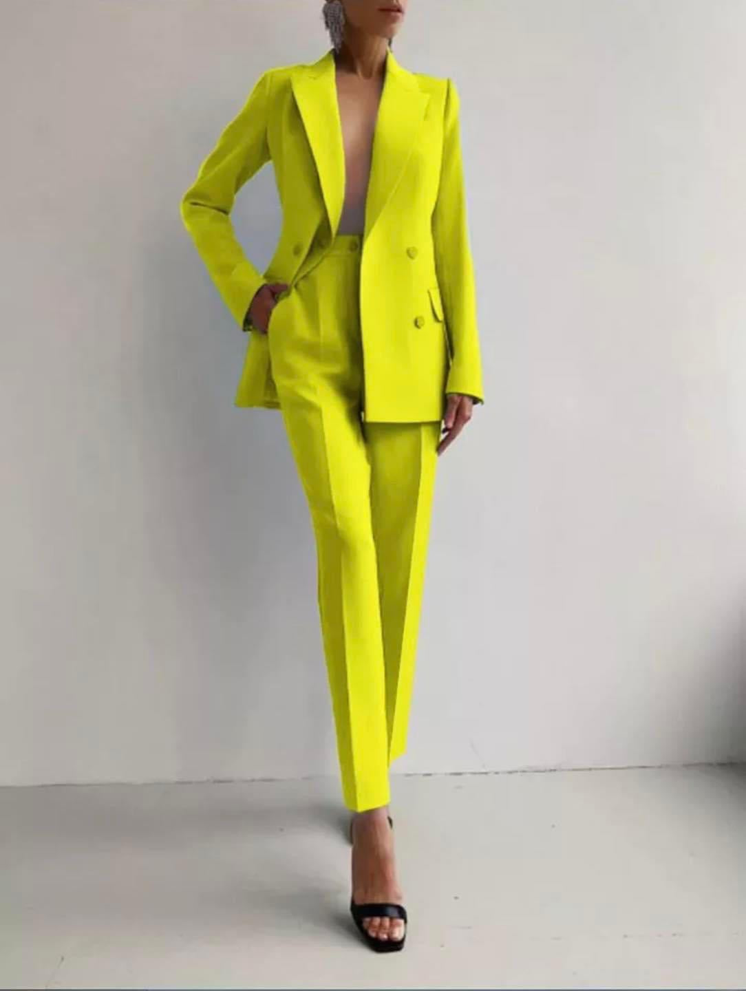 Amara - Women’s Slim Fit Tailored Cigarette Pantsuit