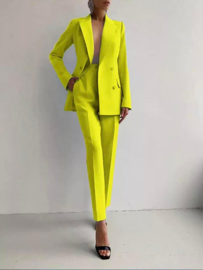 Amara - Women’s Slim Fit Tailored Cigarette Pantsuit