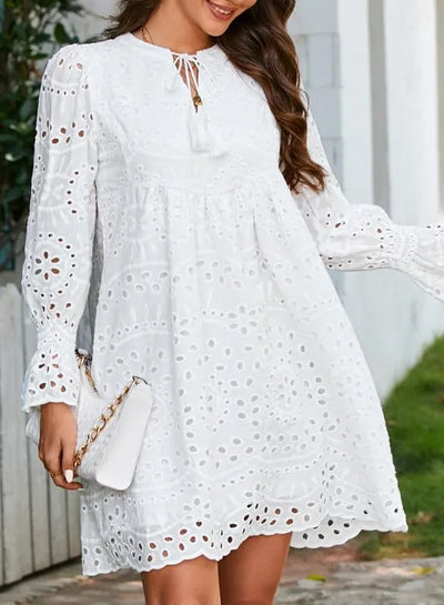 Kirelle - Breathable V-Neck Skirt Dress