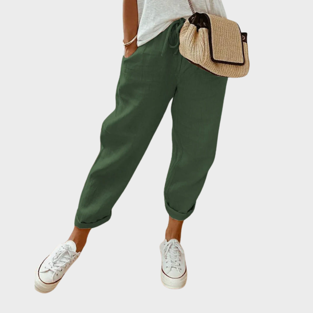 Pansy-Casual & Elegant Linen Sweatpants