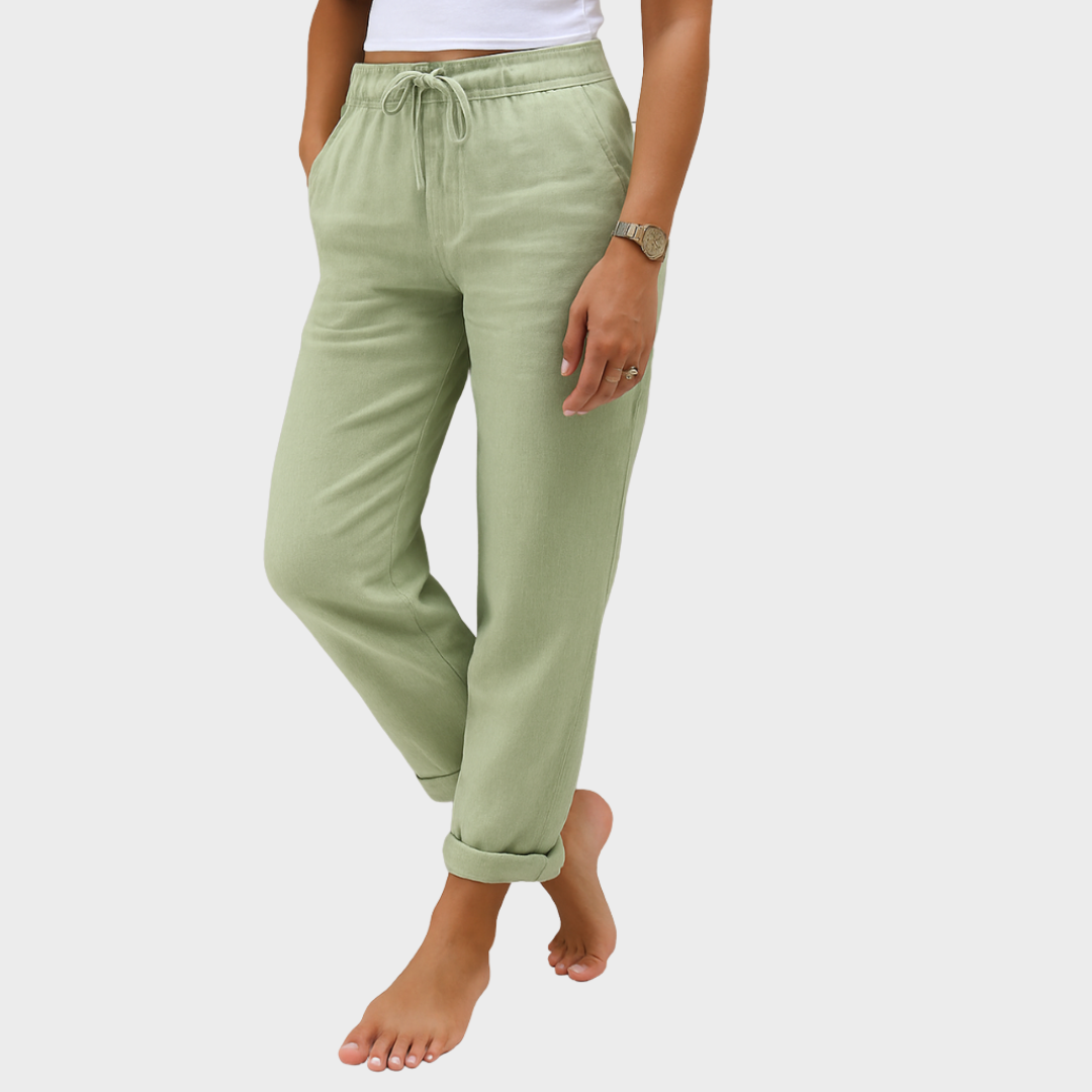 Nora™ | Premium Breathable Linen Stretch Pants