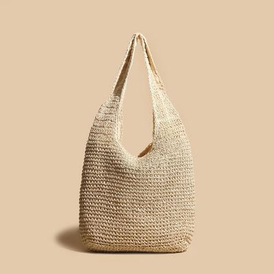 Valeria - Stylish Straw Woven Rattan Shoulder Bag