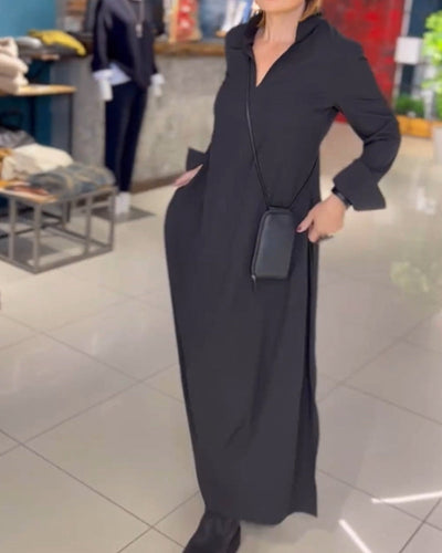 Evie - Retro Vibe Loose Fit Maxi Dress