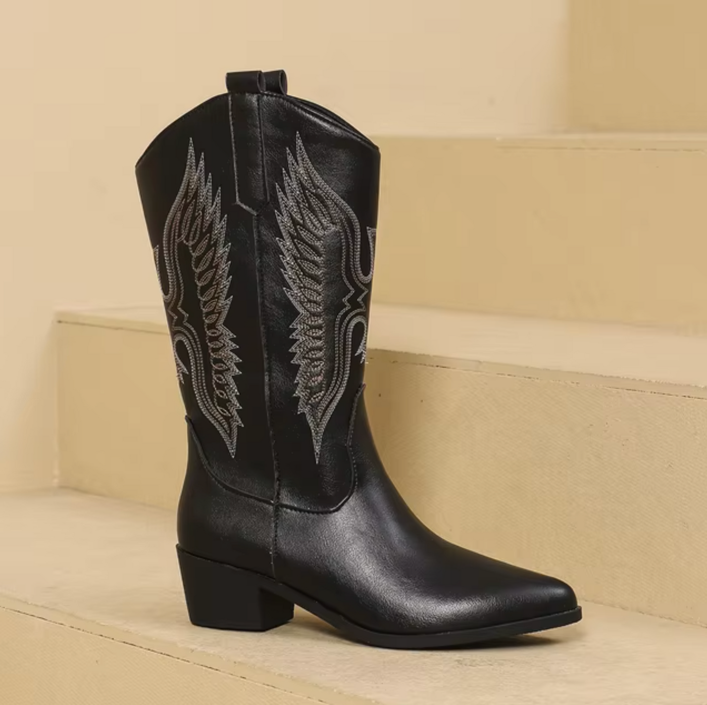 Lottie | Leather Western-Cowboy Boots
