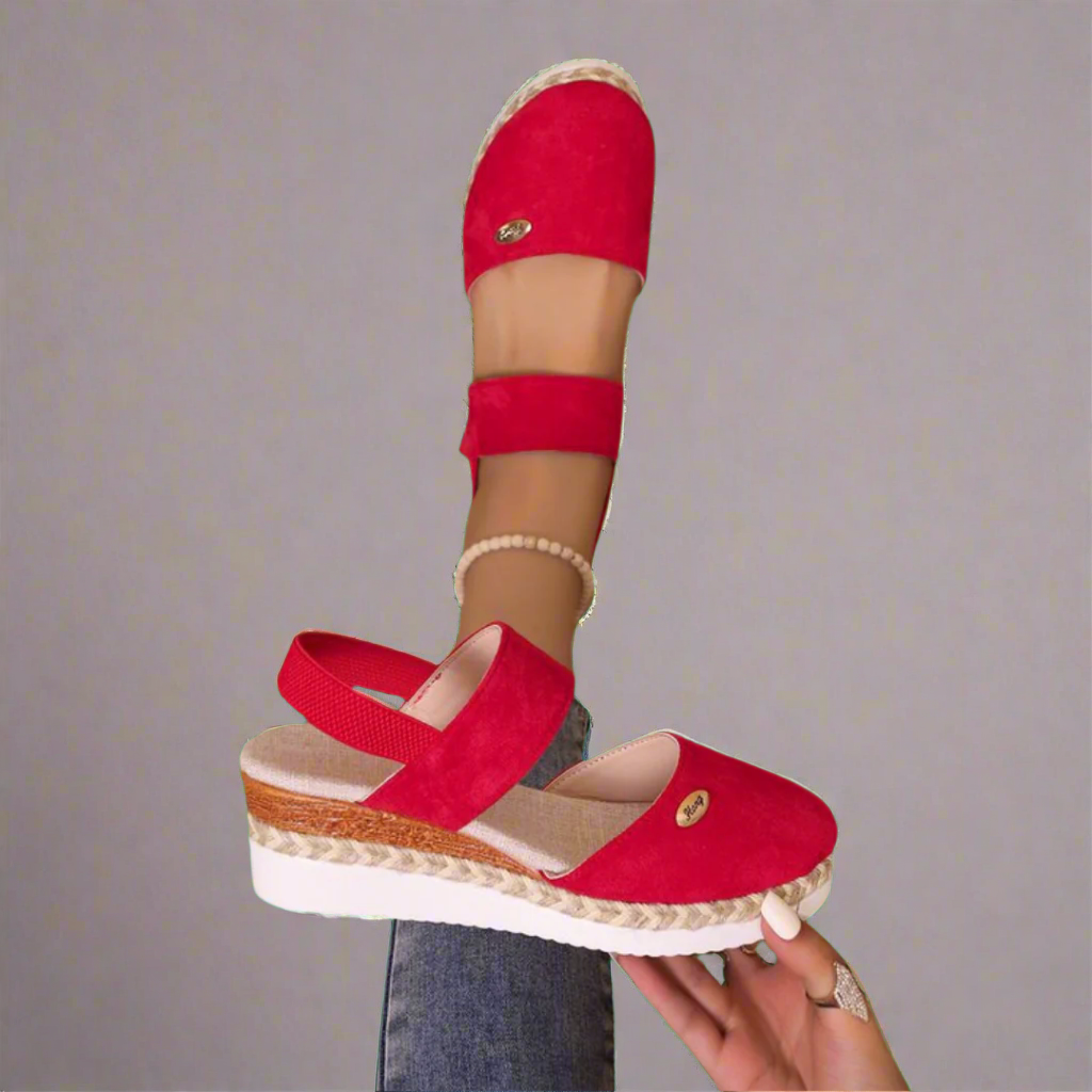Gitta | Plus Size Wedge Sandals – Comfortable and Versatile