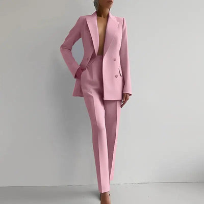 Amara - Women’s Slim Fit Tailored Cigarette Pantsuit