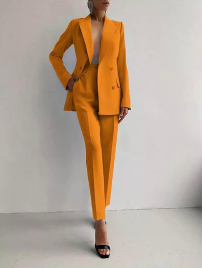 Amara - Women’s Slim Fit Tailored Cigarette Pantsuit