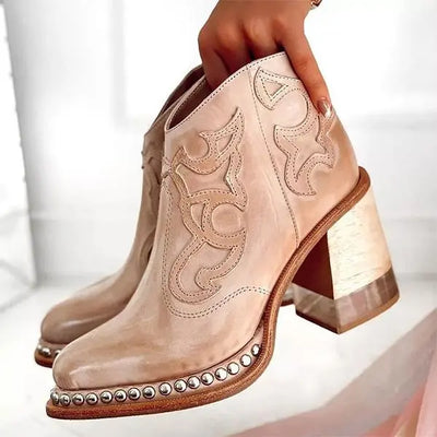 Samantha Norwich | Embroidered Leather Boots