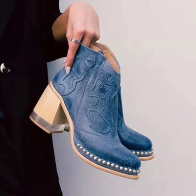 Samantha Norwich | Embroidered Leather Boots
