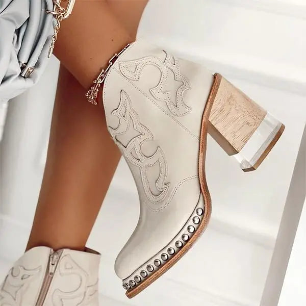 Samantha Norwich | Embroidered Leather Boots