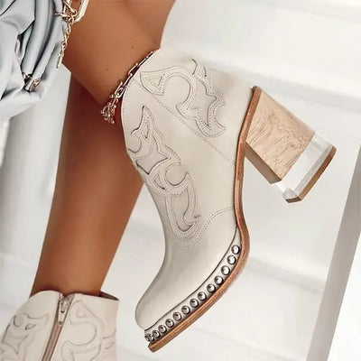 Samantha Norwich | Embroidered Leather Boots