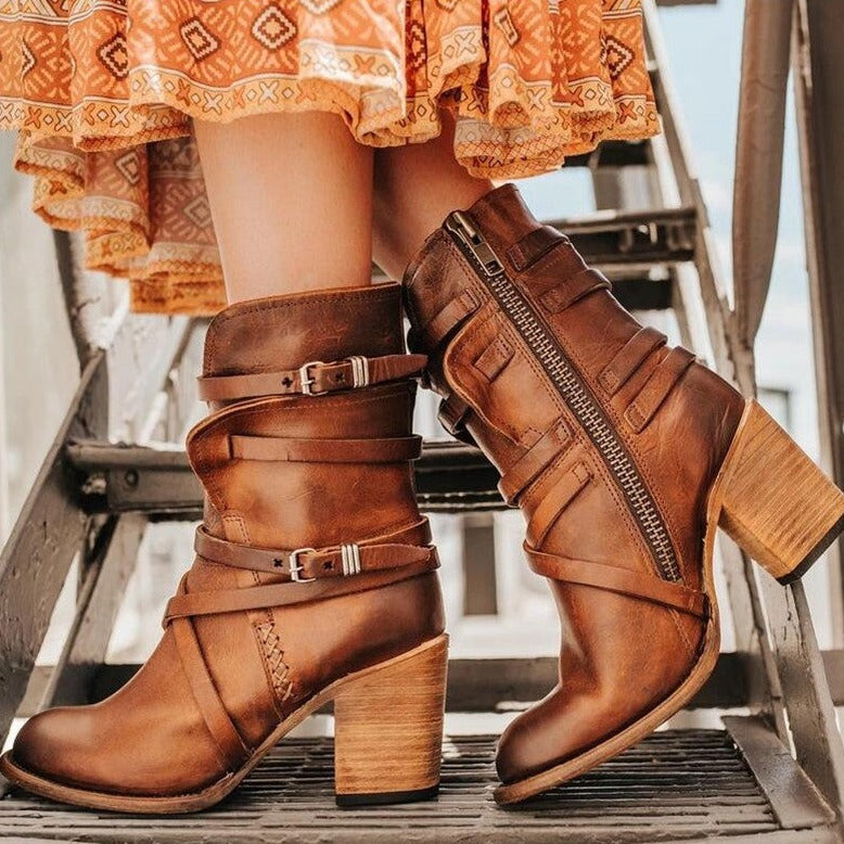 Reina | Vintage Leather Boots