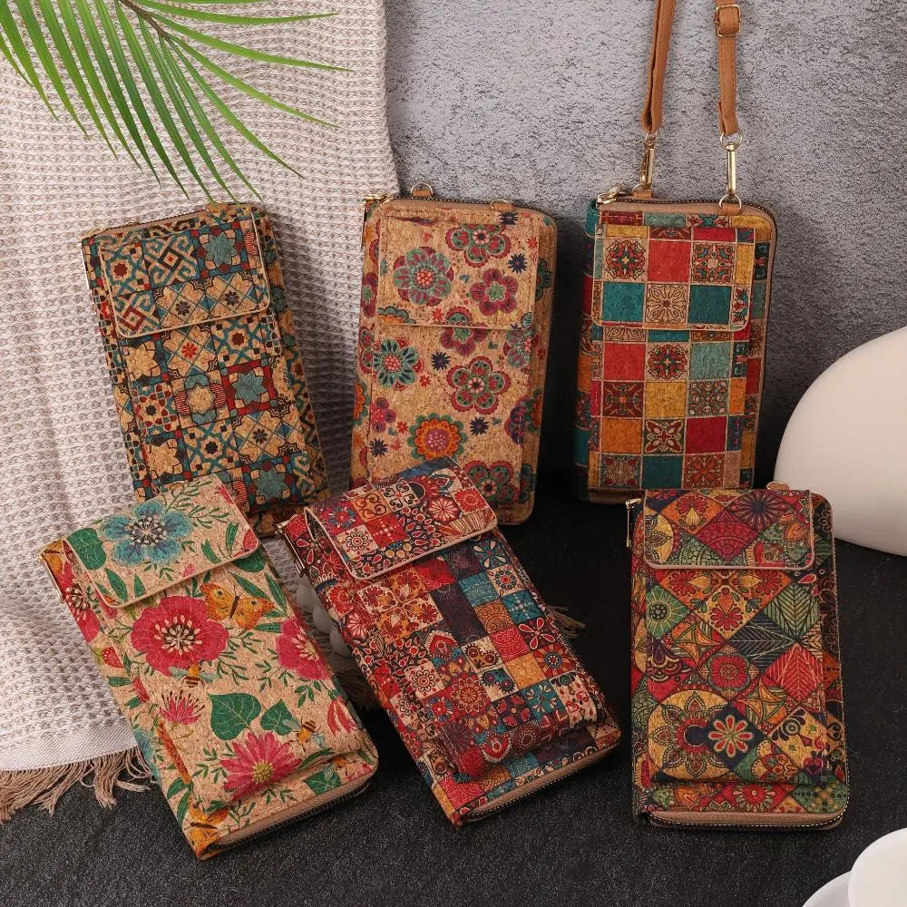 Julia - Boho floral crossbody wallet for women