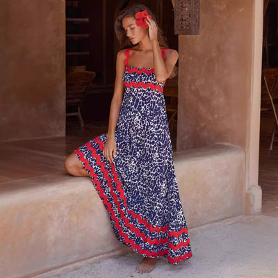 Jovie - Sleeveless Floral Printed Loose Dress