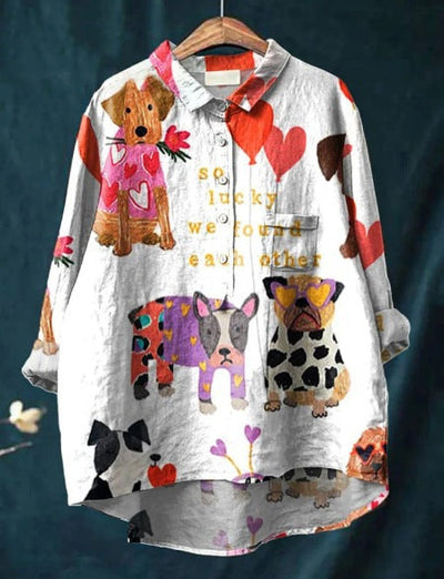 Quinley - Chic Playful Printed Blouse