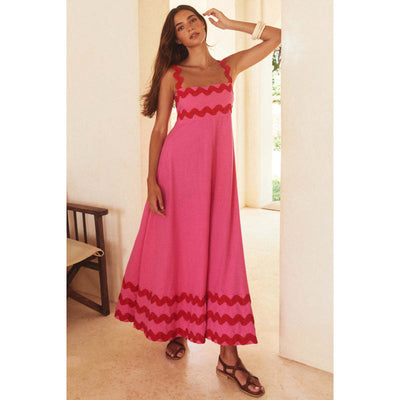 Jovie - Sleeveless Floral Printed Loose Dress