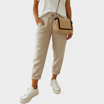 Pansy-Casual & Elegant Linen Sweatpants