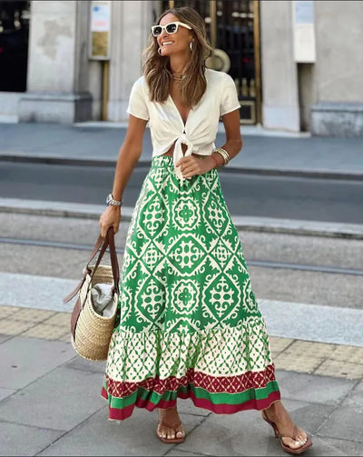 Circe - Women's Summer Boho Swing Skirt