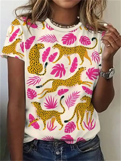 Zosia -  Animal Print Nature-Inspired Top