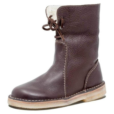 Kaia | Waterproof Leather Boots with Wool Lining