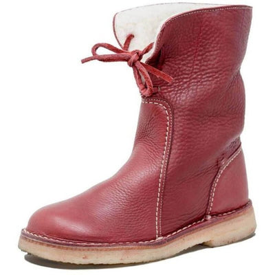 Kaia | Waterproof Leather Boots with Wool Lining