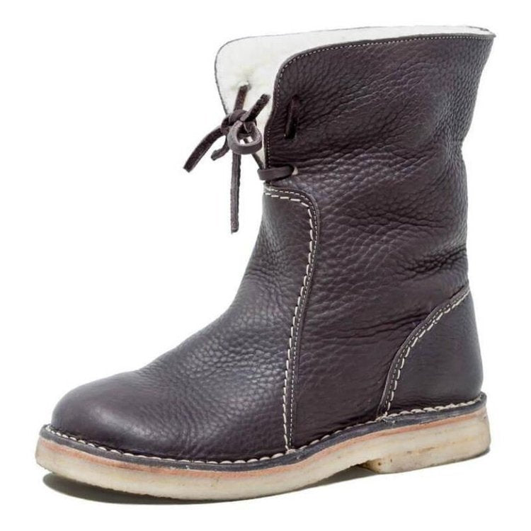 Kaia | Waterproof Leather Boots with Wool Lining