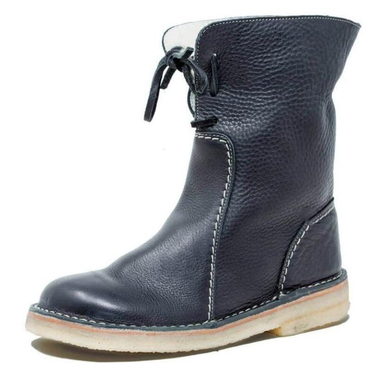 Kaia | Waterproof Leather Boots with Wool Lining