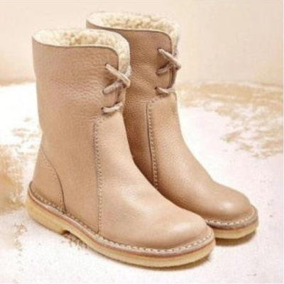 Kaia | Waterproof Leather Boots with Wool Lining