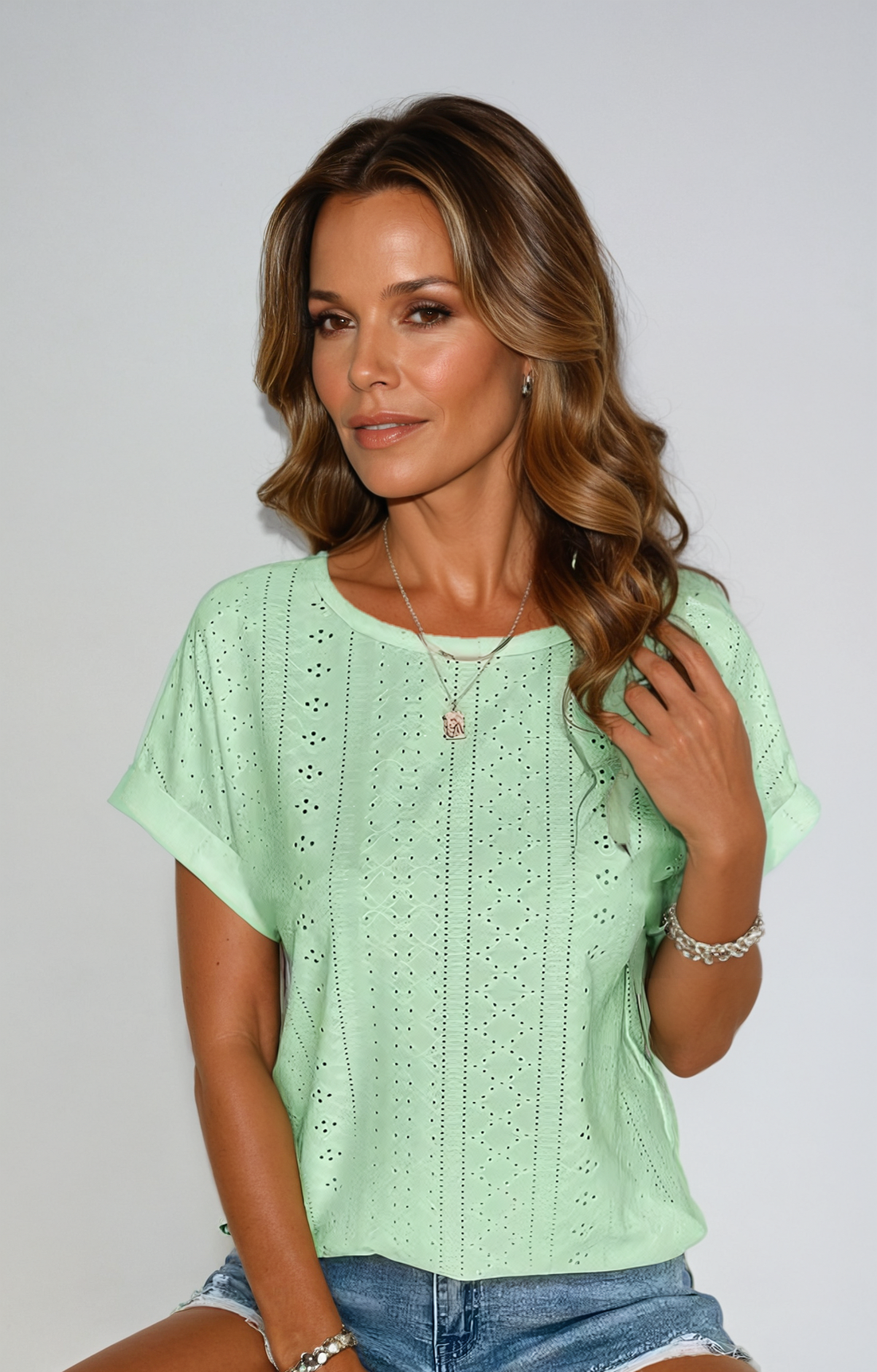 Vespera - Women’s Casual Solid Knitted Top