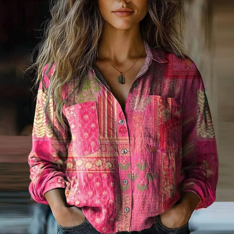 Veya – Trendy Classic Floral Printed Blouse
