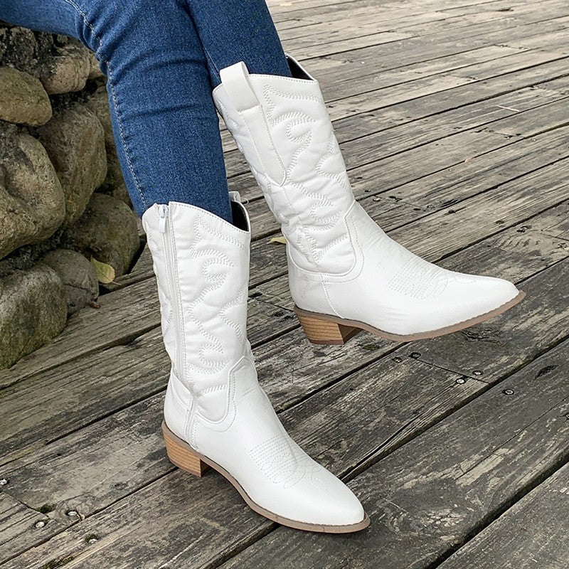 Alice | Metallic Cowboy Boots